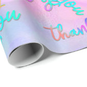 Dank u Holograaf Script Shop Boutique FavorPink Cadeaupapier (Rol Hoek)