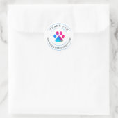 Dank u hond Small Business Sticker (Tas)