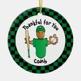 Dank u Honkbal Coach Budget Vakantie Gift Keramisch Ornament