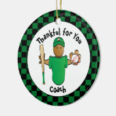 Dank u Honkbal Coach Budget Vakantie Gift Keramisch Ornament (Links)