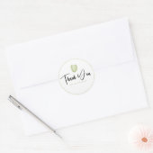 Dank u Hoya Kerrii Heart Leaf Small Business Ronde Sticker (Envelop)