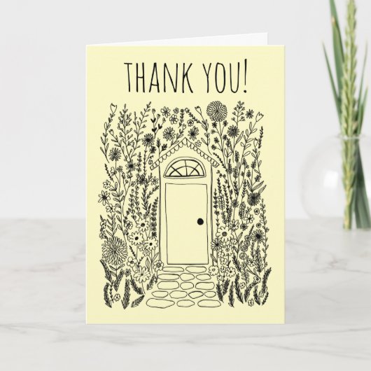 DANK U Huis Sweet Home Tuin Deur Custom Kaart (Voorkant)