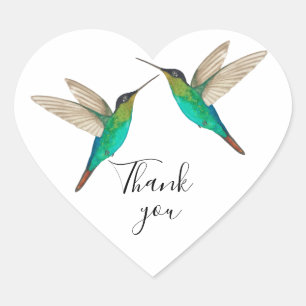 Dank u, Hummingbird Hart Sticker