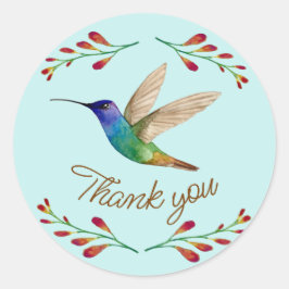 Dank u, Hummingbird Ronde Sticker