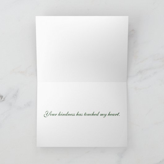 Dank u Hydrangea Bedankkaart (Binnen)