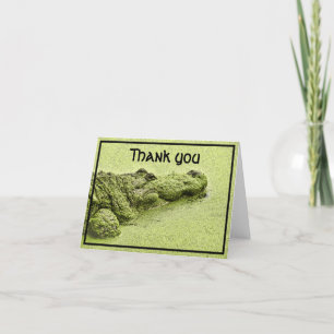 "Dank u, Ierse Green Gator in Ducroed Photo Bedankkaart