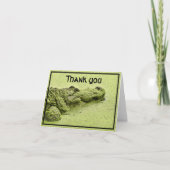 "Dank u, Ierse Green Gator in Ducroed Photo Bedankkaart (Voorkant)