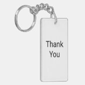 Dank u - ik ben dankbaar sleutelhanger (Voorkant Links)