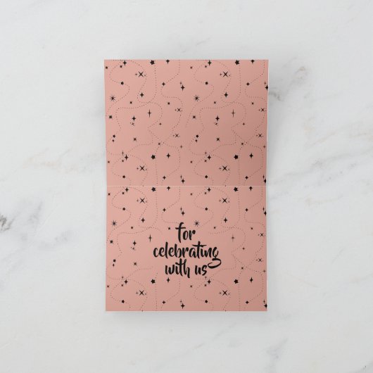 Dank u Il roos Bedankkaart (Binnen)