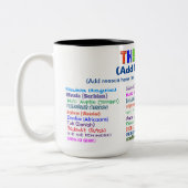 Dank u in de Mok van de Koffie van de Koffie van 3 (Links)