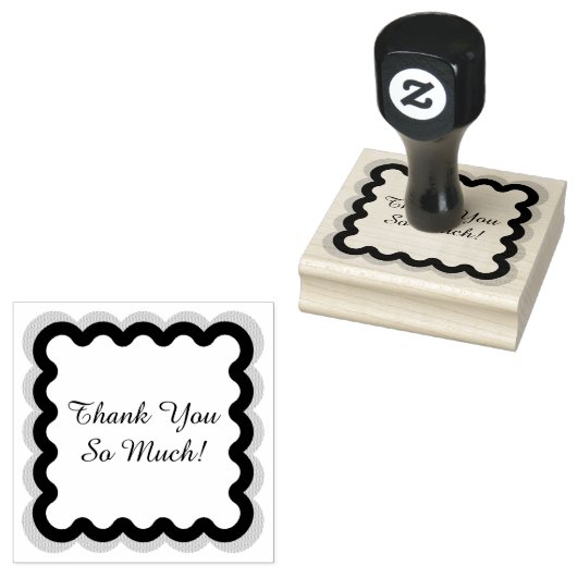 Dank u in een Lijst stempel (Gestempeld)