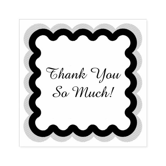 Dank u in een Lijst stempel (Afrduk)