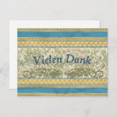 Dank u in het Duits, Bedompte Vielen Briefkaart (Voorkant / Achterkant)