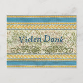 Dank u in het Duits, Bedompte Vielen Briefkaart (Voorkant)