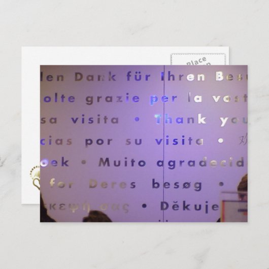 Dank u in vele talen, Luzern Briefkaart (Voorkant / Achterkant)