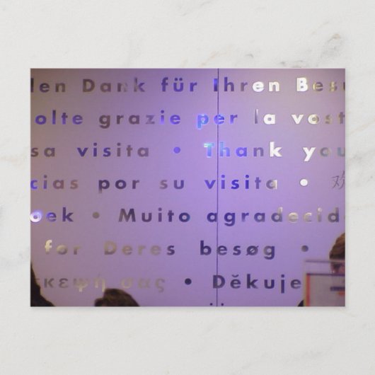 Dank u in vele talen, Luzern Briefkaart (Voorkant)