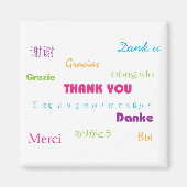 Dank u in vele talen Magneet (Voorkant)