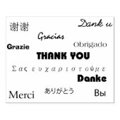 Dank u in vele verschillende talen rubberstempel (Afrduk)