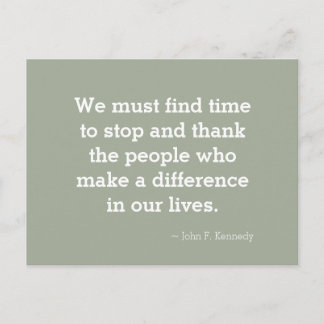 Dank u Inspirerend Briefkaart van het Citaat