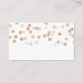 Dank u invoegen Faux koperen Folie glitter lichten Informatiekaartje (Achterkant)