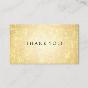 Dank u invoegen Gold Folie Look Stars Confetti Informatiekaartje
