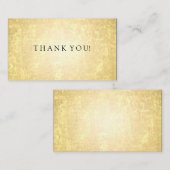 Dank u invoegen Gold Folie Look Stars Confetti Informatiekaartje (Voorkant / Achterkant)