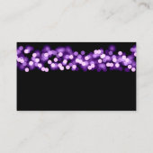 Dank u invoegen Paarse Hollywood Glam Informatiekaartje (Achterkant)
