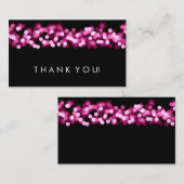 Dank u invoegen Pink Hollywood Glam Informatiekaartje (Voorkant / Achterkant)