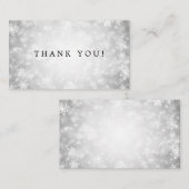 Dank u invoegen Silver Winter Wonderland Informatiekaartje (Voorkant / Achterkant)