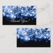 Dank u invoegen Sparkling Lights Sapphire Blue Informatiekaartje (Voorkant / Achterkant)