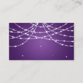 Dank u invoegen sprankelende string Paarse Informatiekaartje (Achterkant)