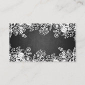 Dank u invoegen Victoriaans bloei zwart Informatiekaartje (Achterkant)