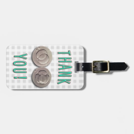 dank u ivf voor de bevruchting van embryo ' s bagagelabel (Voorkant horizontaal)