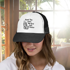 Dank u, Jezus, mijn Heer en Savior Prayer Hands Trucker Pet
