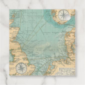 Dank u Journey Square Wedding Favor Label (Achterkant)