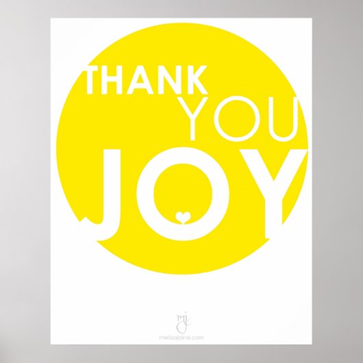 dank u JOY Poster (Voorkant)