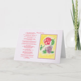 Dank u kaarden bedankkaart