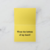 Dank u kaarden bedankkaart (Binnen)