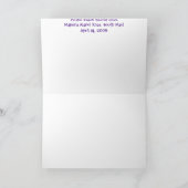 Dank u kaarden bedankkaart (Binnen)