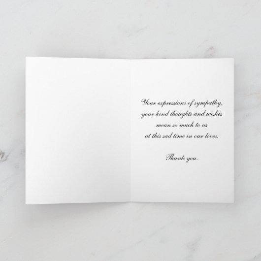 Dank u kaarden bedankkaart (Binnen)