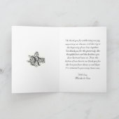 Dank u kaarden bedankkaart (Binnen)