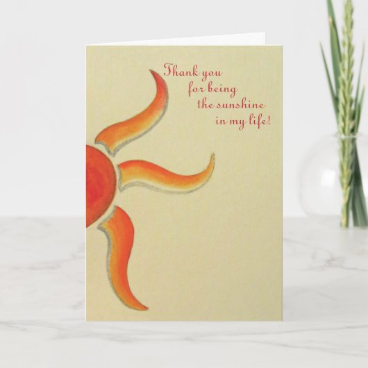 Dank u kaarden - dank u voor het zijn de bedankkaart (Voorkant)