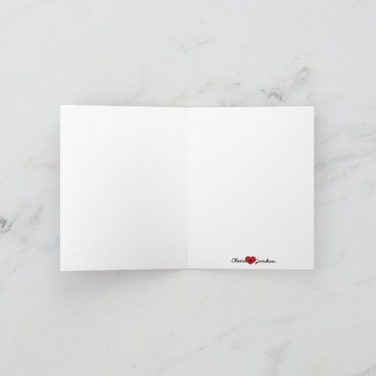 Dank u kaarden de Schotse kilt van de Bruid & van Bedankkaart (Binnen)