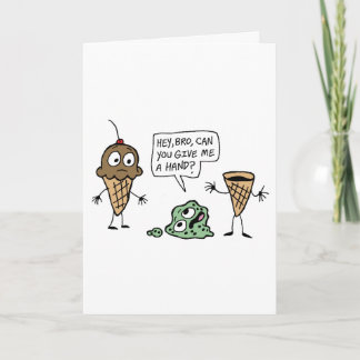 Dank u kaarden het voorkomen: Roomijs! Bedankkaart