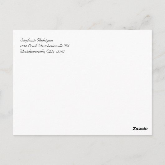 Dank u kaarden het Zwarte en Rode Juweel van het Briefkaart (Achterkant)