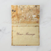 Dank u kaarden in room en bruin bedankkaart (Binnen)