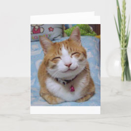 Dank u kaarden met Gelukkige Kat Bedankkaart