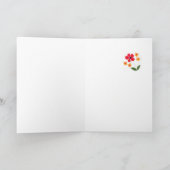 Dank u kaarden om aan te passen - Flower power Bedankkaart (Binnen)