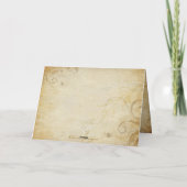 Dank u kaarden op Perkament met Klassieke Bedankkaart (Achterkant)