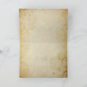 Dank u kaarden op Perkament met Klassieke Bedankkaart (Binnen)